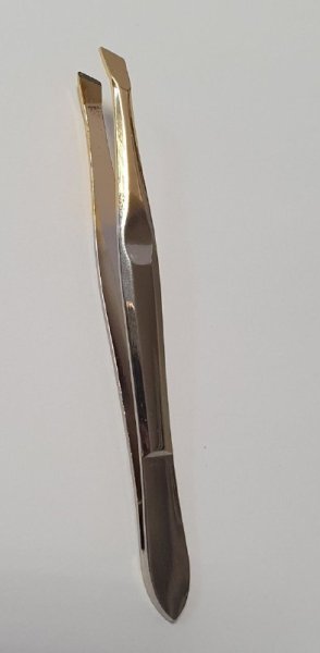 Пинцет для бровей золотой EUROpani TW-03G