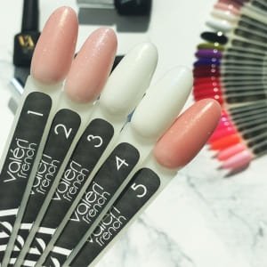 Кольорова база Valeri French base №002 (Cвітло-рожевий зі срібним мікроблиском), 30 мл